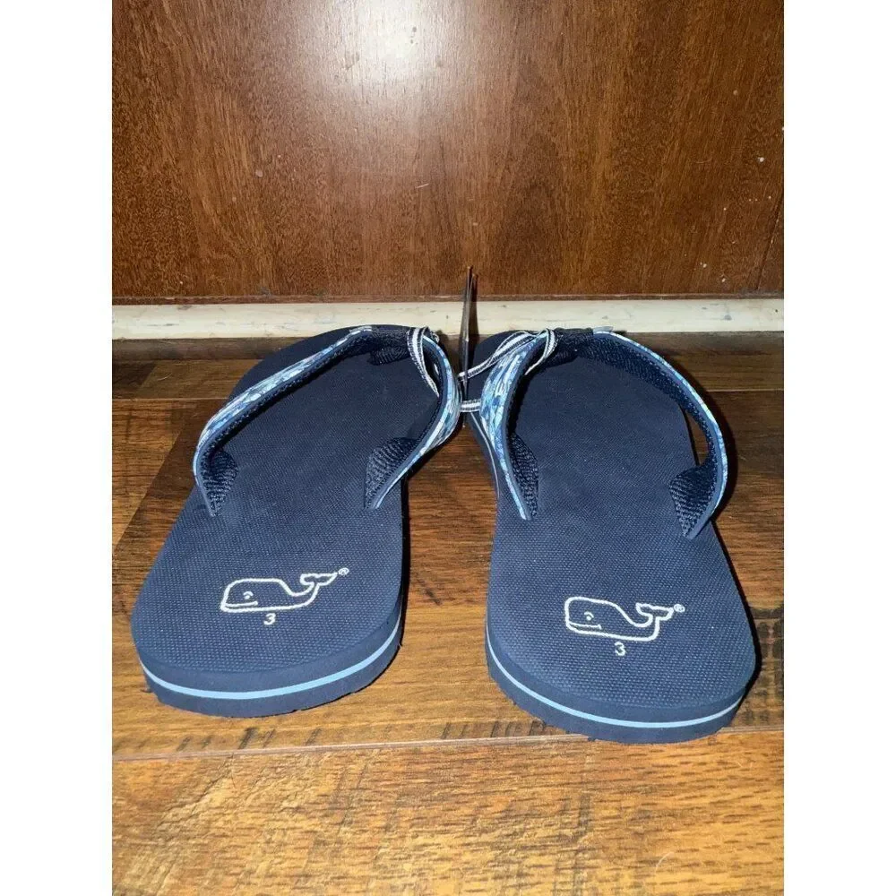 NWT Vineyard Vines Fish Derby Classic‎ Flip Flop Size 3